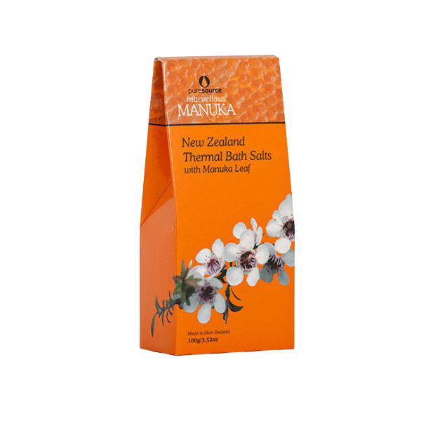 Marvellous Manuka New Zealand Thermal Bath Salts with Manuka Leaf - 100g