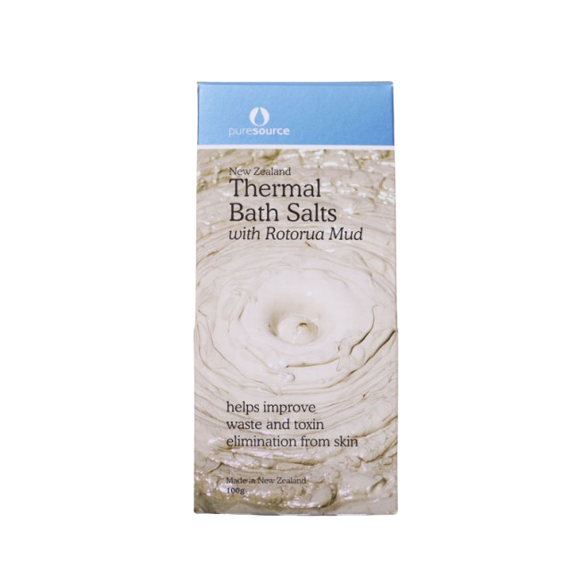 New Zealand Thermal Bath Salts with Rotorua Mud - 100g