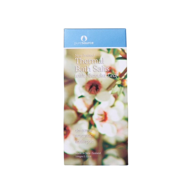 New Zealand Thermal Bath Salts with Manuka Leaf - 100g