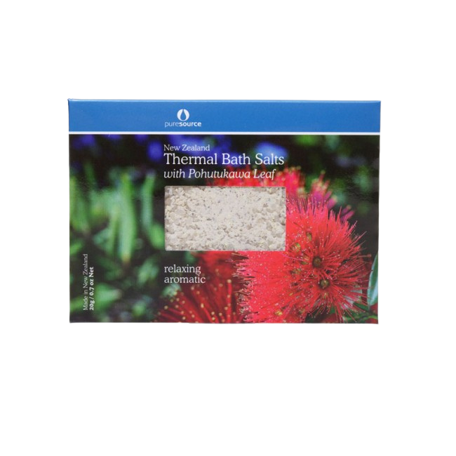 New Zealand Thermal Bath Salts with Pōhutukawa Leaf- 20g