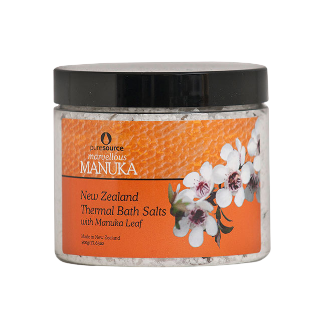Marvellous Manuka New Zealand Thermal Bath Salts with Manuka Leaf 500g