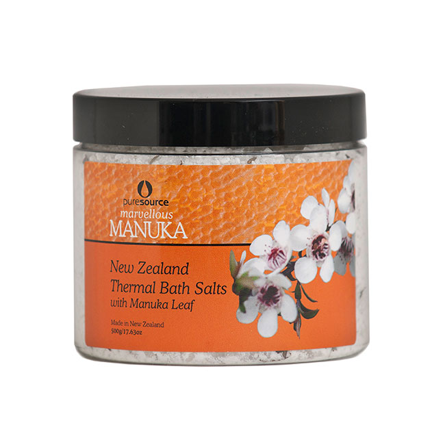 Marvellous Manuka New Zealand Thermal Bath Salts with Manuka Leaf - 500g